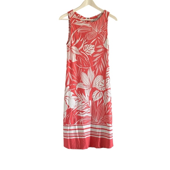 Tommy Bahama Dresses & Skirts - Tommy Bahama Dress Pink White Floral Hibiscus Size Medium